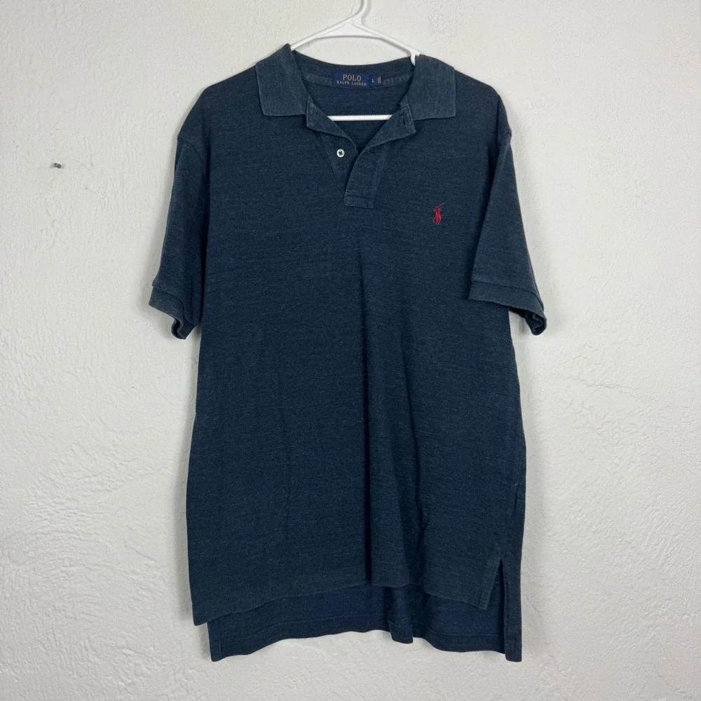 Lot of 2 Polo Ralph Lauren Mens Classic Fit Polo Shirts Large